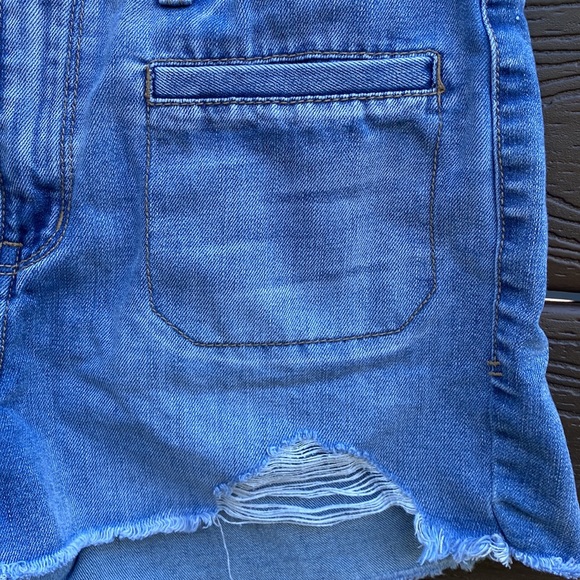 Mudd FLXstretch High Rise Shortie Size 11 Juniors Jean Denim High Waisted Shorts - Picture 7 of 11